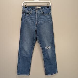 Levi's Ribcage Straight Jeans Classic Retro Denim - Size 28x28